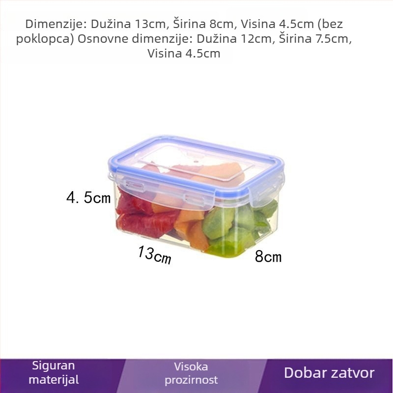 Kutija za očuvanje hrane - kvadratna, izolirana, mikrovalna kompatibilna, 1–2 L, PP5