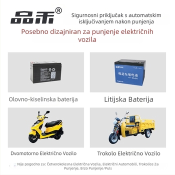 Pinhe zaštita za punjenje električnih vozila – automatsko isključivanje, zaštita od preopterećenja, pametni tajmer, 10A, 220–250V AC, 2500W, CCC certifikat