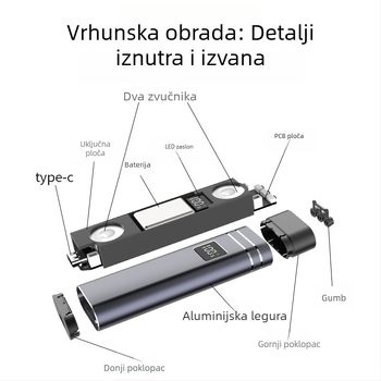 Jastuk za san s koštanom provodljivošću i Bluetooth zvučnikom, Bluetooth 5.2, raspon frekvencija 100Hz-20kHz, SNR ≥85dB, 2 zvučnika, ugrađena baterija