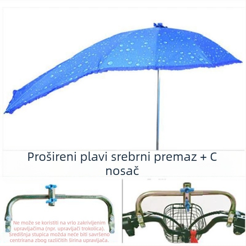 Odvojiva UV zaštitna kapa za električna vozila – sjenilo za sunce i kišu (UPF > 50)