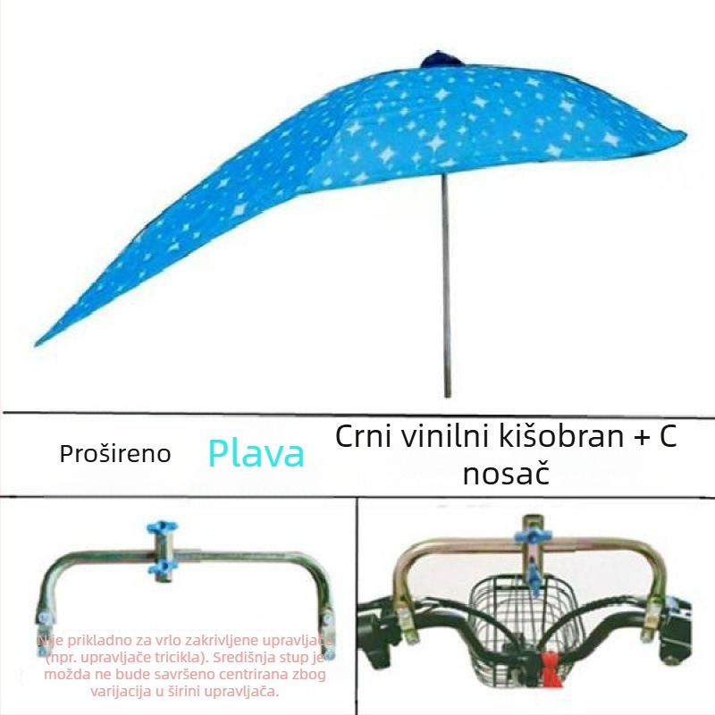 Odvojiva UV zaštitna kapa za električna vozila – sjenilo za sunce i kišu (UPF > 50)