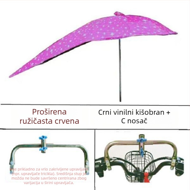 Odvojiva UV zaštitna kapa za električna vozila – sjenilo za sunce i kišu (UPF > 50)