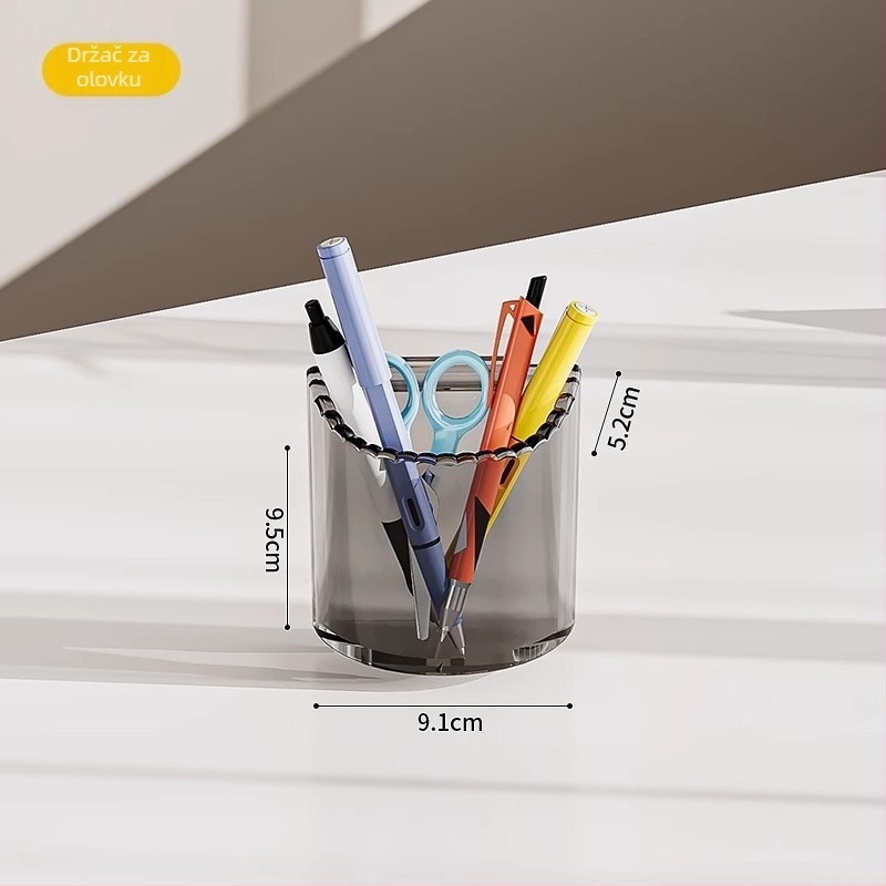 Mu Ming PET stolni držač za knjige, 4-slojni stolni regál za ured ili dom, višenamjenski, bez montaže