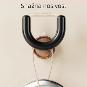 Drveni zidni stalak za cipele sa vakuumskim pričvršćivanjem, bez bušenja, 1 etaža