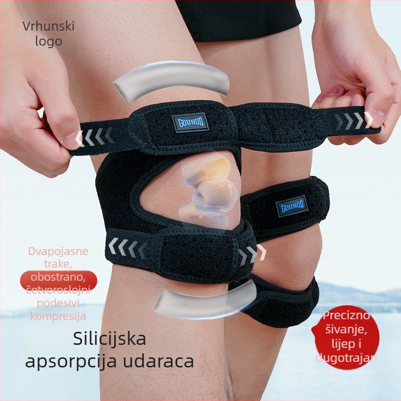 Koljena jastučići za patelu - poliestersko vlakno i ronilački materijal, zaštita koljena za odrasle, pogodno za fitness, dizanje utega i badminton