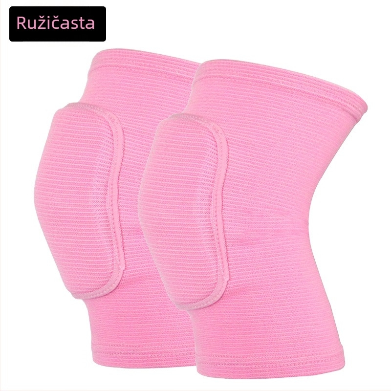 Kolenjski štitnici za ples i jogu s debelim spužvastim jastučićem, anti‑kolizijska zaštita za razne sportove (materijali: poliester, guma, elastinska vlakna)
