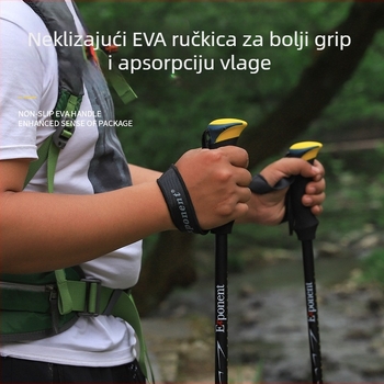 Planinski štap Hike Mount 8009 – ultra lagani aluminijski zlitina, vanjski zaključavajući mehanizam, težina 270 g