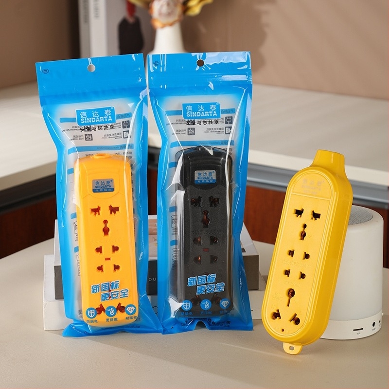 Produžni kabel s univerzalnim okruglim utičnicama – 16A, 100–250V, 4000W, bakreno vodilo, plamenoodporno PVC kućište