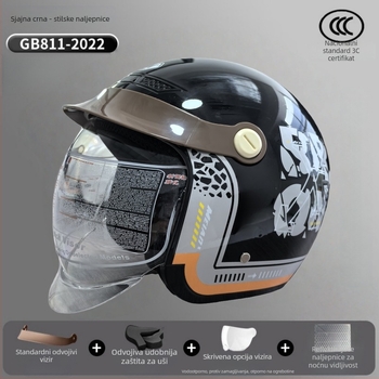 3/4 kaciga za električna vozila – ABS, Mei'an MA009, unisex