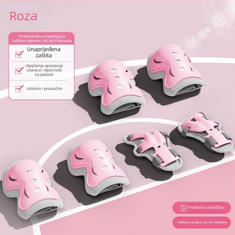 Dječji set zaštitne opreme za rolanje s kacigom za biciklizam (EPS; djeca; neutralni spol; kaciga za bicikl)