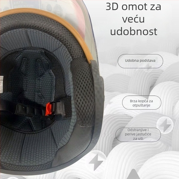 LOVIS/LOVSI ABS 3C certificirana 3/4 kaciga za motor, cjelogodišnja unisex kaciga za odrasle, sigurna vožnja