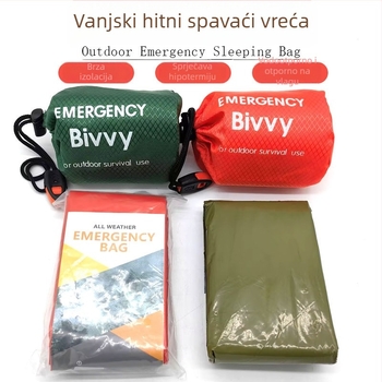 War Dragon Spasilački vreća za spavanje za kampiranje – izolacija od PE aluminijske folije, višenamjenska