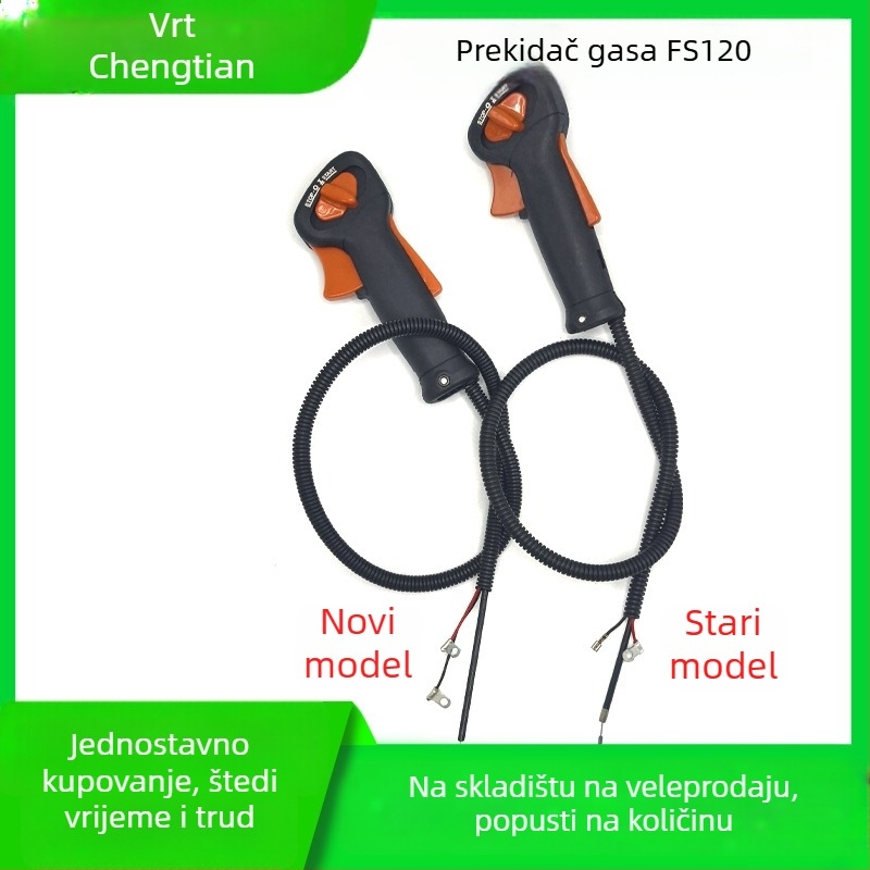 Narita prekidač gasa i kabl plina za kosilicu FS120/230235/250, kompatibilno sa starim i novim modelima