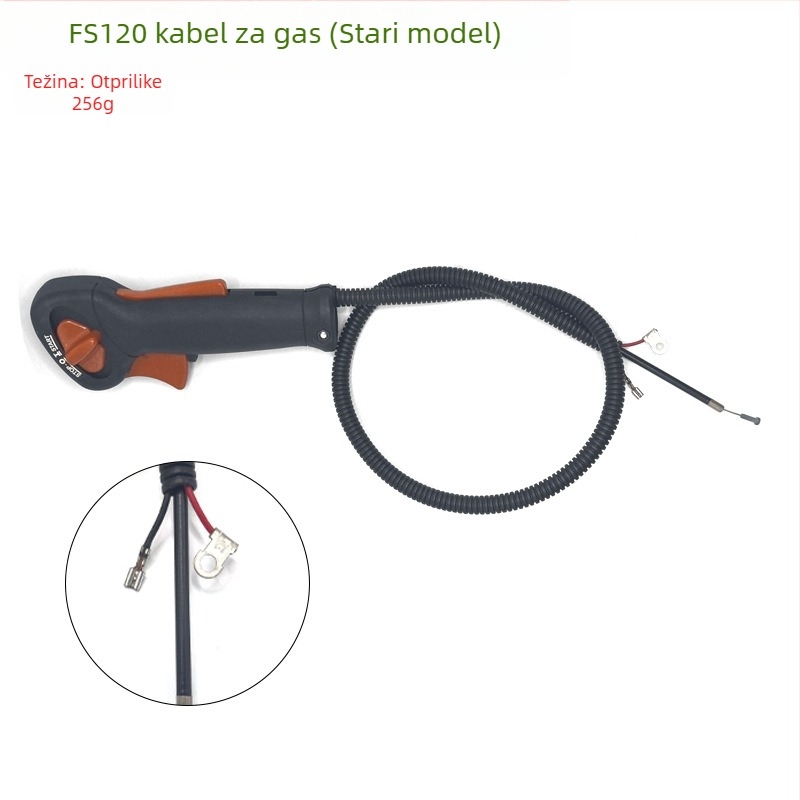 Narita prekidač gasa i kabl plina za kosilicu FS120/230235/250, kompatibilno sa starim i novim modelima