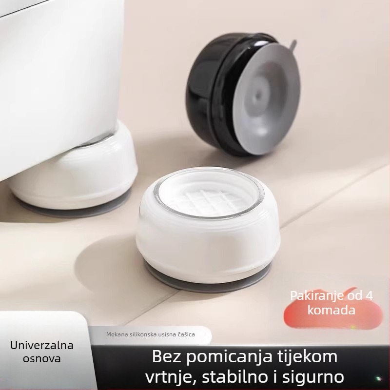 Podloge za perilicu rublja i baza | Univerzalni fiksni nosač s trokutastom podrškom i jastučić bubnja | Materijal: plastika; protuklizno; pomičan; bez ugradnje