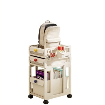 Prenosna kolica za pohranu s 3 sloja i ladicama, na kotačima, za dom i ured