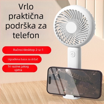 USB ručni mini ventilator F1mini — tih, 3 brzine, četkasti motor, izmjenjiva baterija 1000–1200 mAh
