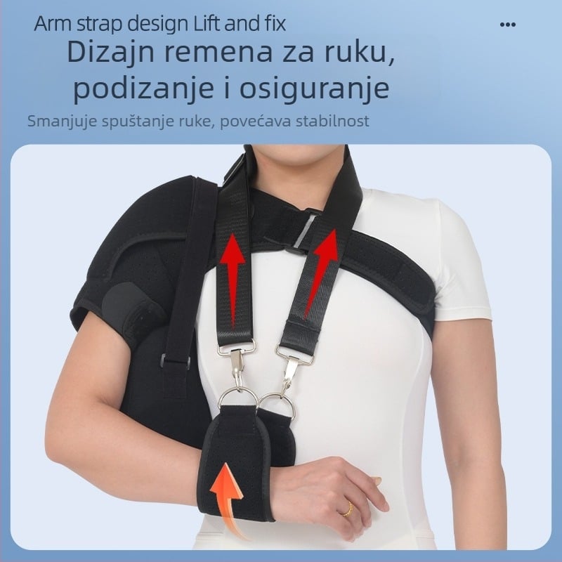 Ramenski fiksacijski pojas s pjenom, lijevo/desno, za odrasle, pogodan za odbojku, medicinski fiksirajući pojas za rame