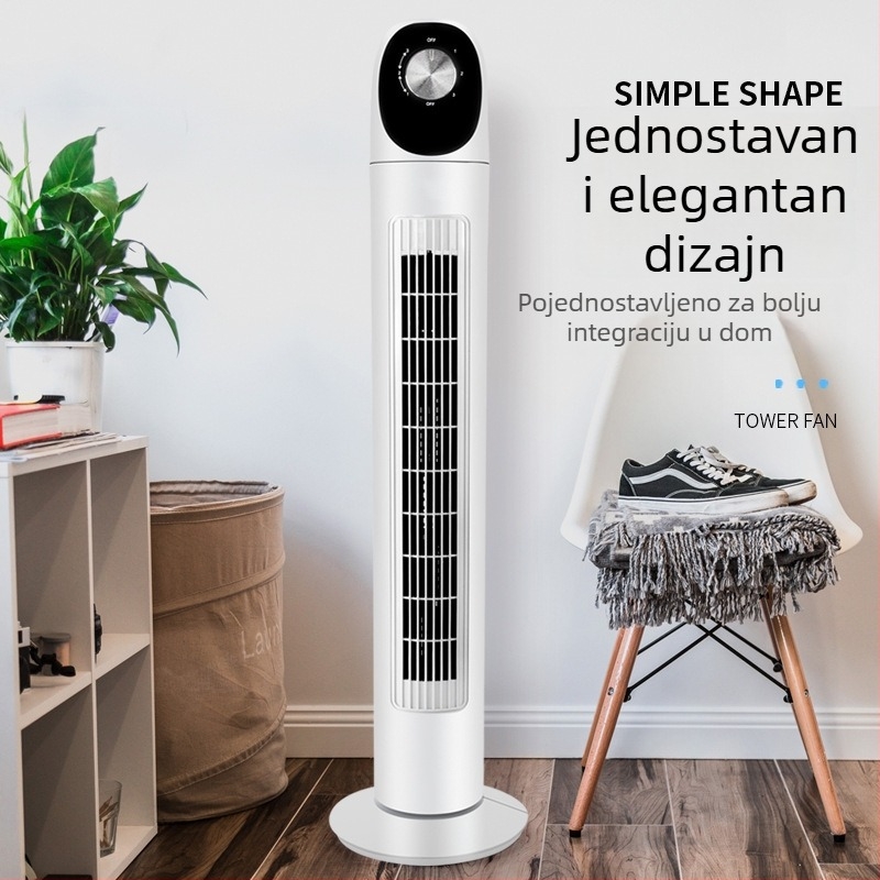 Xianke ventilator bez lopatica tornji s daljinskim upravljačem, prirodni vjetar, 3 brzine, 45W, 220V 50Hz