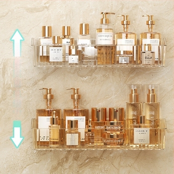 Plastični zidni organizator za kupaonicu, 1 etaža, model -985