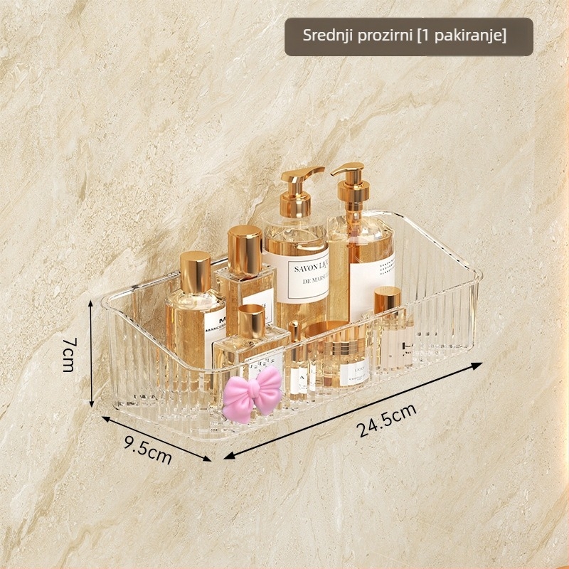 Plastični zidni organizator za kupaonicu, 1 etaža, model -985