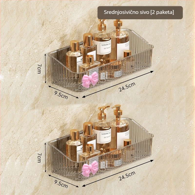 Plastični zidni organizator za kupaonicu, 1 etaža, model -985