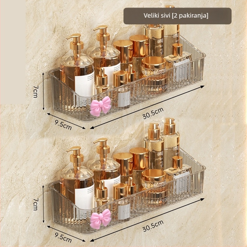 Plastični zidni organizator za kupaonicu, 1 etaža, model -985