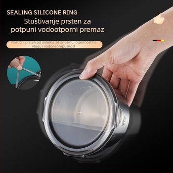 Kružna kutija za ručak od 316 nehrđajućeg čelika s poklopcem, čuva svježinu, kompatibilno s mikrovalnom, kapacitet ispod 300 ml