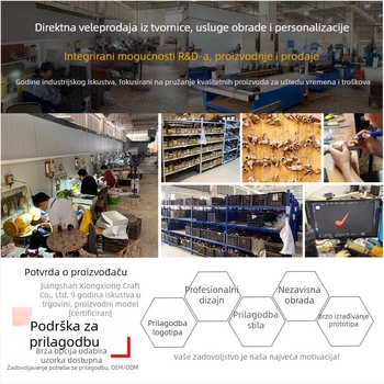 Mundšuk za cigare od ružino drveta i ebona, prilagodljiv, uz uputu, jednostavan stil