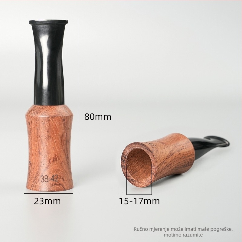 Mundšuk za cigare od ružino drveta i ebona, prilagodljiv, uz uputu, jednostavan stil