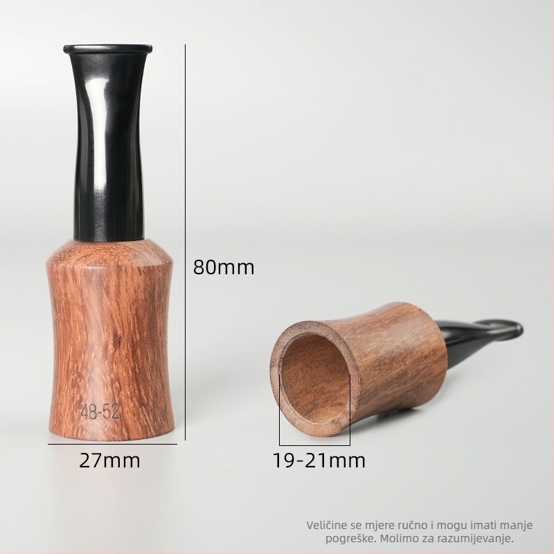 Mundšuk za cigare od ružino drveta i ebona, prilagodljiv, uz uputu, jednostavan stil