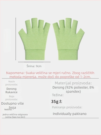 Flis rukavice za biciklizam, kratki prsti, srednja debljina, unisex, za sport i vožnju biciklom