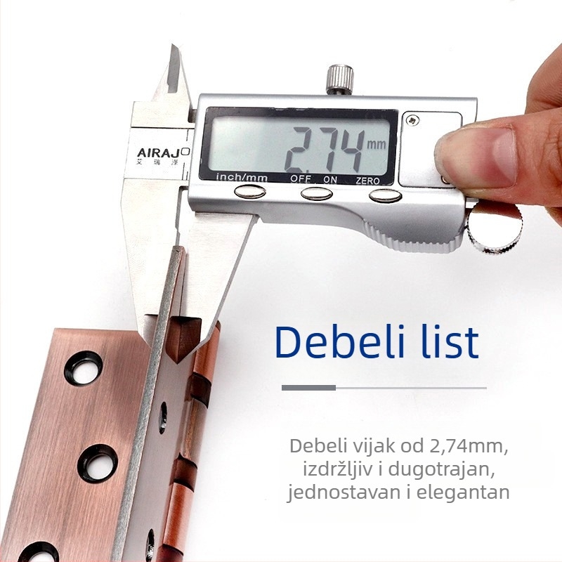 Asabi panta od nehrđajućeg čelika s ležajem, plosni tip, brušeni završetak, moderan minimalistički stil