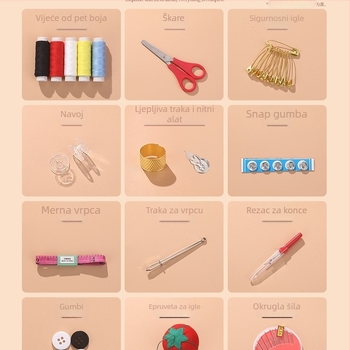 Kutija za igle – komplet za mladenku, kutija za kružne igle, sladak stil, model F969T6765M6HTS