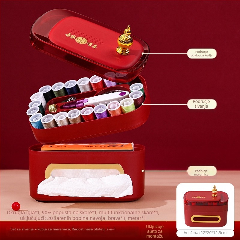 Kutija za igle – komplet za mladenku, kutija za kružne igle, sladak stil, model F969T6765M6HTS