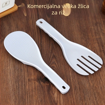 Žlica za rižu - plastična, za odrasle, Guangdong qiao, prilagodljiva