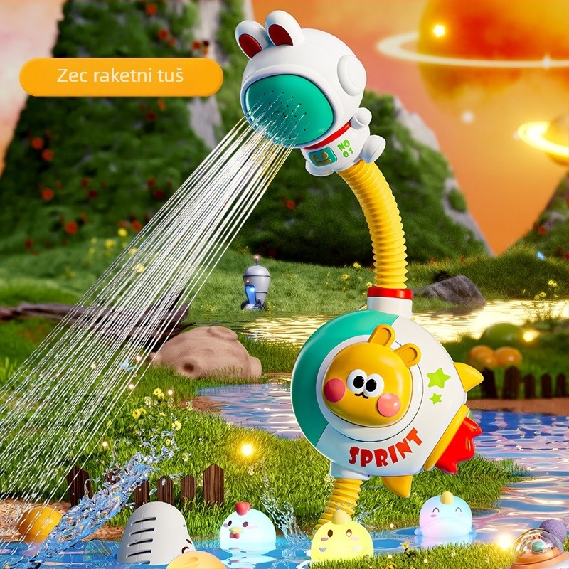 Električna podvodna igračka za kupanje za djecu - plast, raspršivačka vodena igračka, za uzrast 4–6 godina