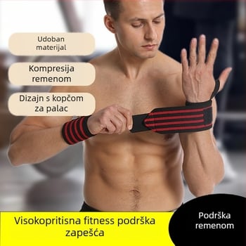 Zglobna kompresijska narukvica za zglob s Nylon-Spandexom – zaštita zgloba za odrasle, pogodna za fitness, nogomet, bućice, košarku, tenis, odbojku