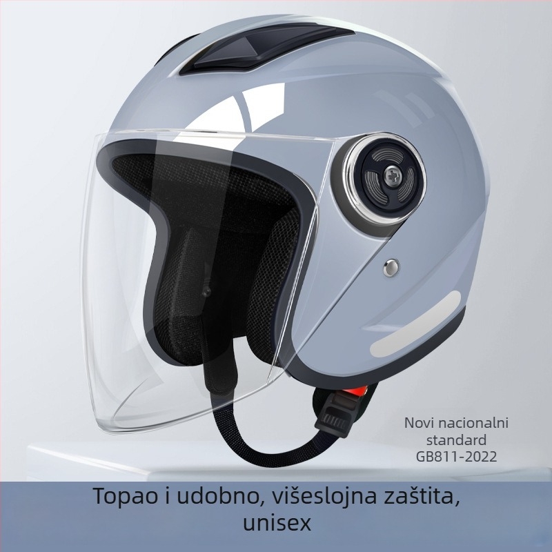 JDTK ABS polukaciga za električna vozila GB811-2022B – za odrasle, sve sezone, gradski promet, vodootporna