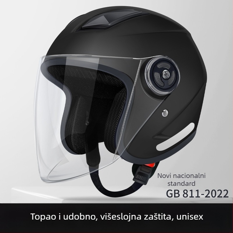 JDTK ABS polukaciga za električna vozila GB811-2022B – za odrasle, sve sezone, gradski promet, vodootporna