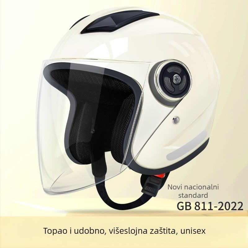 JDTK ABS polukaciga za električna vozila GB811-2022B – za odrasle, sve sezone, gradski promet, vodootporna