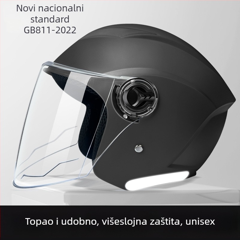 JDTK ABS polukaciga za električna vozila GB811-2022B – za odrasle, sve sezone, gradski promet, vodootporna