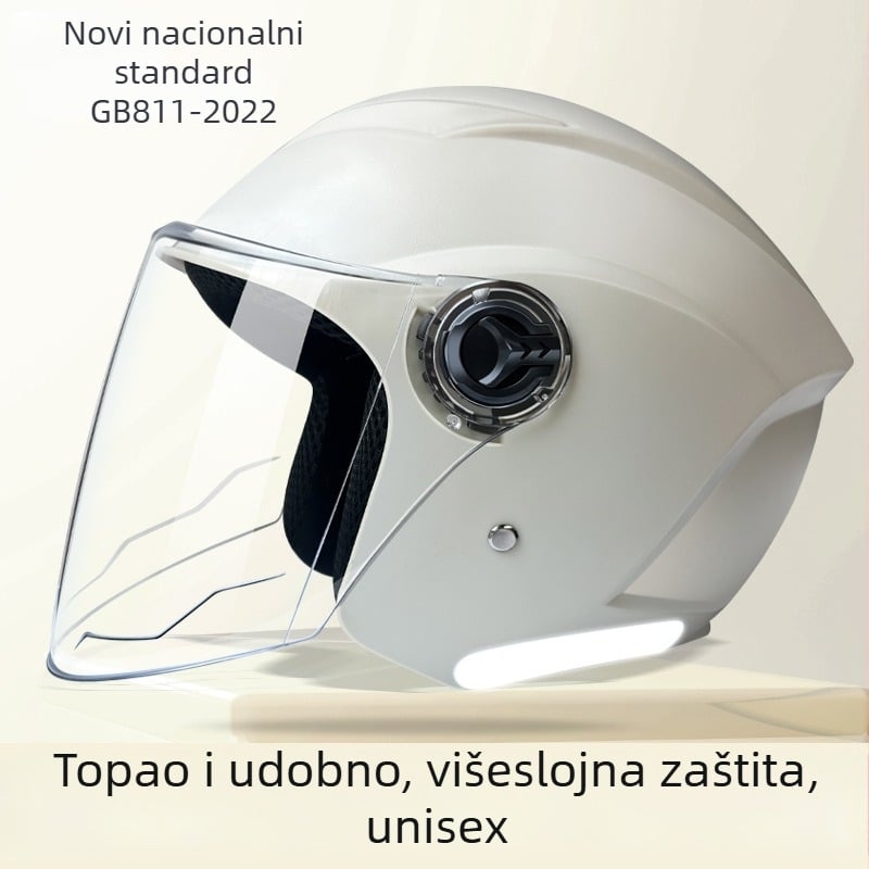 JDTK ABS polukaciga za električna vozila GB811-2022B – za odrasle, sve sezone, gradski promet, vodootporna