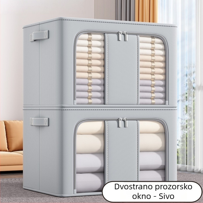 Kutija za skladištenje od Oxford tkanine, sklopiva, s ručkom, kapacitet 100–150 L