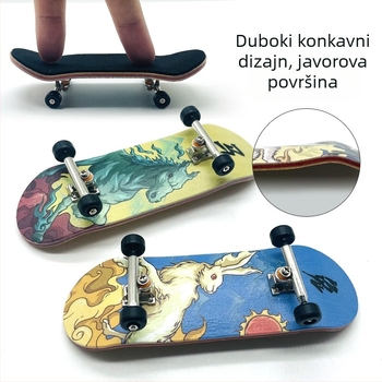 Skateboard ALF, drveni, dvostruki ljuljački mehanizam, Alf-zodiac kolekcija