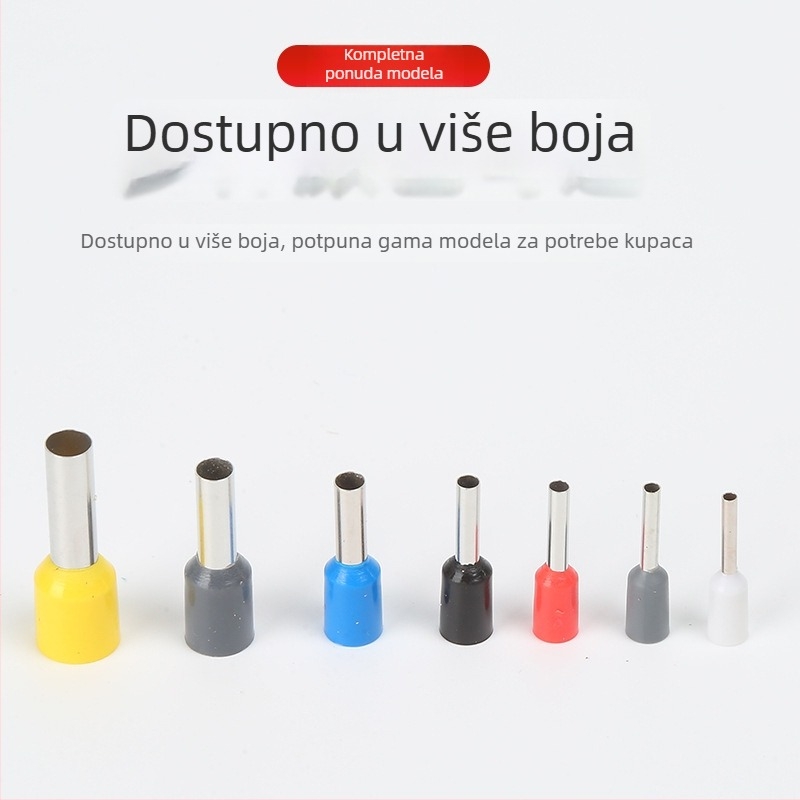 National Open VE cijevni tip prethodno izolirani terminal s mesingim unutarnjim jezgrom