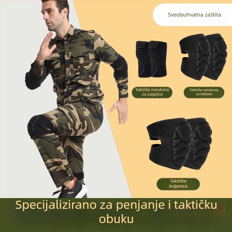 Zaštitni jastučići za koljena i lakat s debelim pjenastim slojem za sport