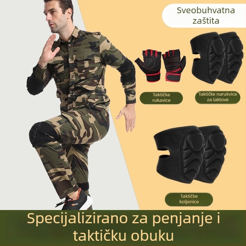 Zaštitni jastučići za koljena i lakat s debelim pjenastim slojem za sport