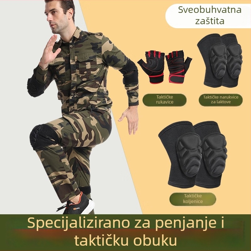 Zaštitni jastučići za koljena i lakat s debelim pjenastim slojem za sport