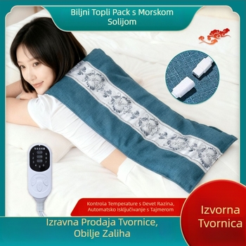 Električna vrećica s morskom soli za toplinski kompres, kućna uporaba, 40–70°C, 100W, 220V, 2,2 kg, 1–12 stupnjeva, zaštita struka/ramena/koljena